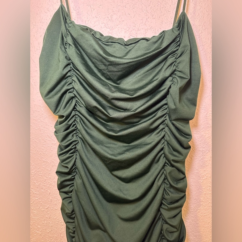 L’Vow Studio Women’s Ruched Midi Dress